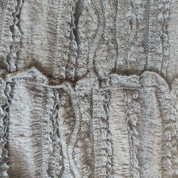 LE CHATEAU Brown Crochet Maxi Hippy Boho Dress XS NEW NWT - Picture 7 of 8